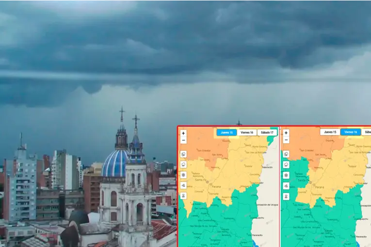 Alerta por tormentas en parte de Entre Ríos y otras provincias: los fenómenos que se pronostican