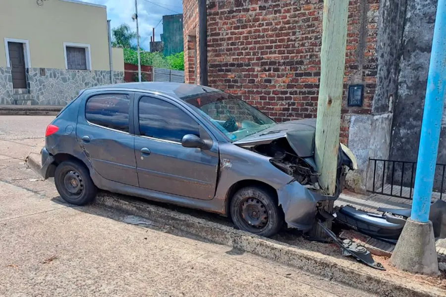 Accidente en Concordia (foto Polic&iacute;a de Entre R&iacute;os)