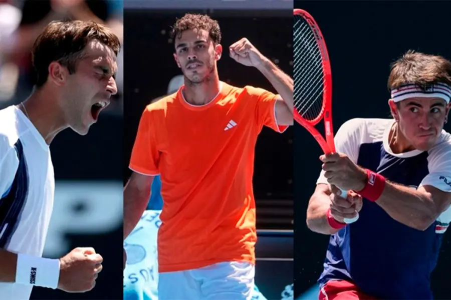 Tenis: tres victorias y una derrota en el debut argentino del Australia Open