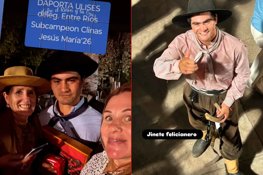 El entrerriano oriundo de Feliciano, Ulises Daporta (foto redes)