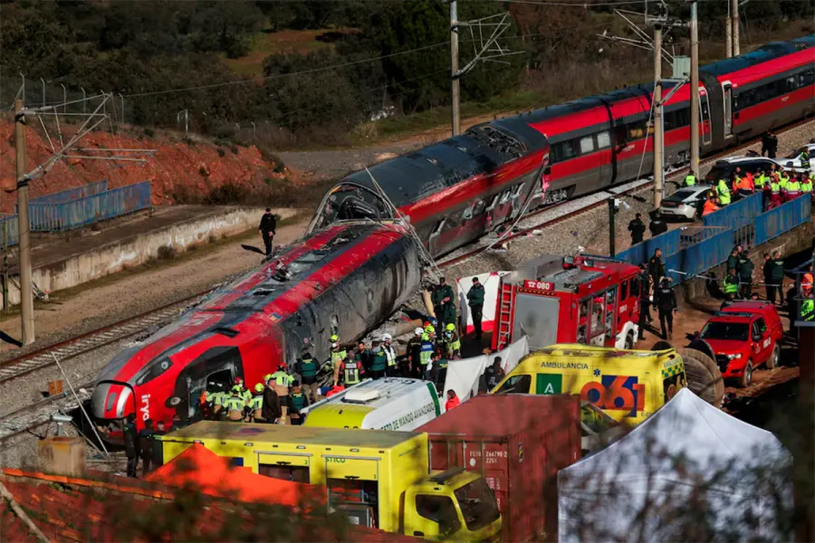 Choque de trenes en Espa&ntilde;a (foto archivo)