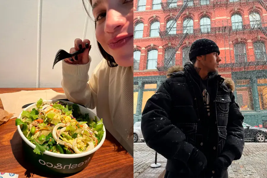 Emilia Mernes y Duki, de vacaciones (foto Instagram