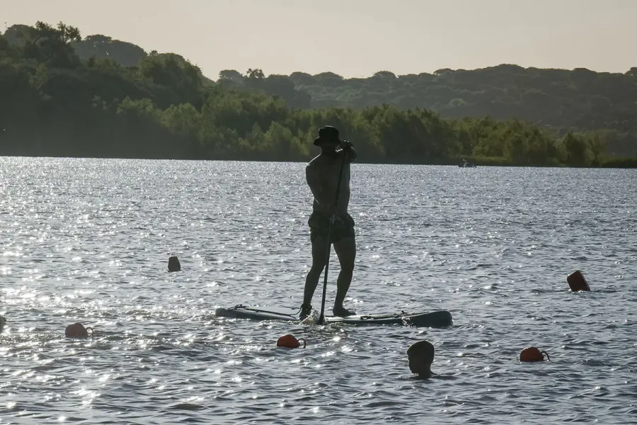 SUP en Balneario Thompson (foto Municipalidad de Paran&aacute;)