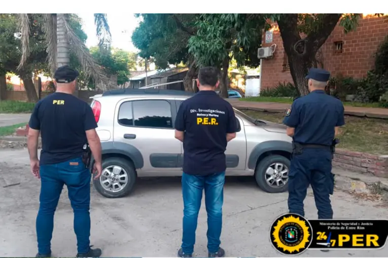 Secuestraron un auto en Paraná por robos en casas-quintas del departamento Diamante