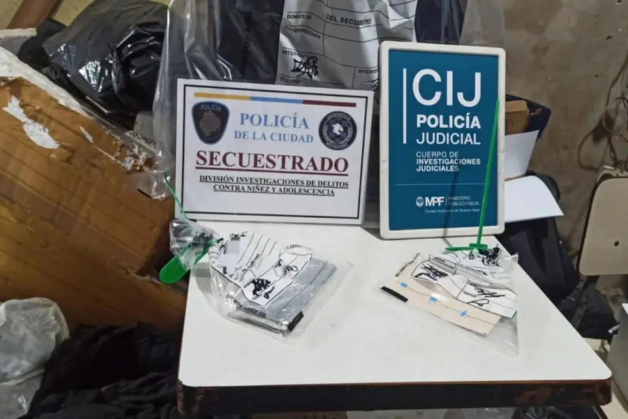 Material secuestrado. Foto: Agencia NA.