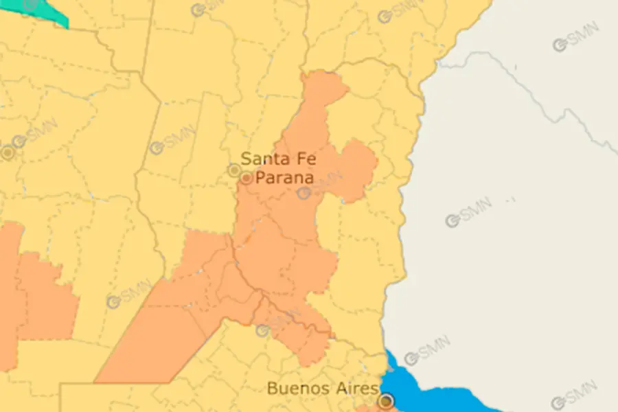 Entre R&iacute;os bajo alerta naranja y amarillo por la ola de calor