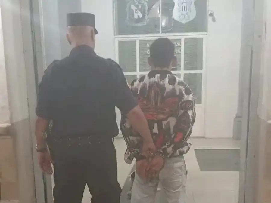 Uno de los detenidos por violencia de g&eacute;nero. Foto: Jefatura Departamental Gualeguaych&uacute;