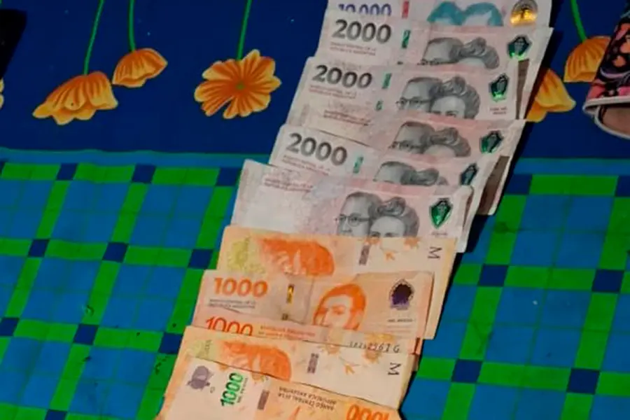 Parte del dinero secuestrado. Foto: P.E.R.