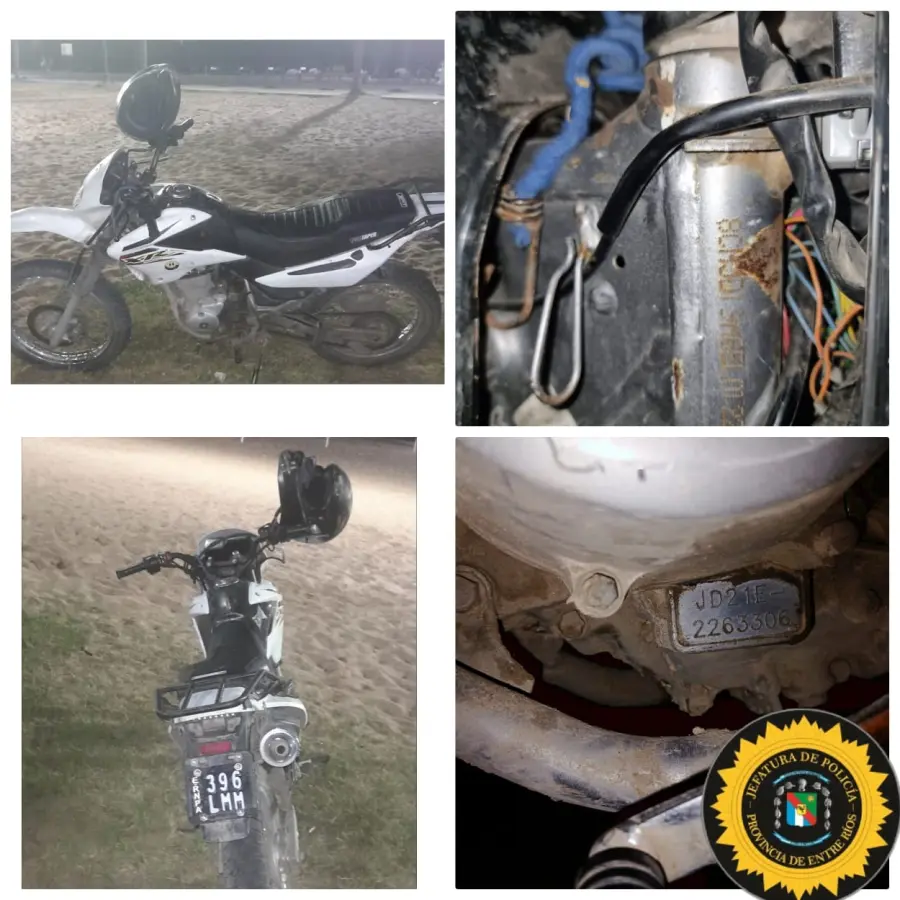 Motos recuperadas en Paran&aacute; (foto Polic&iacute;a de Entre R&iacute;os)