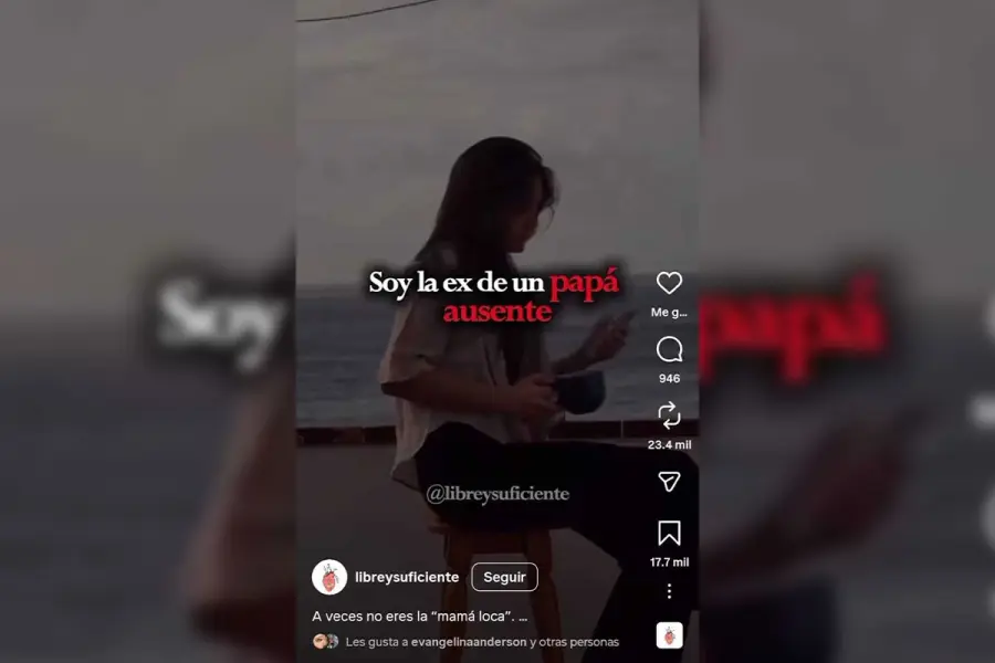 El "me gusta" de Evangelina Anderson. Foto: Instagram.