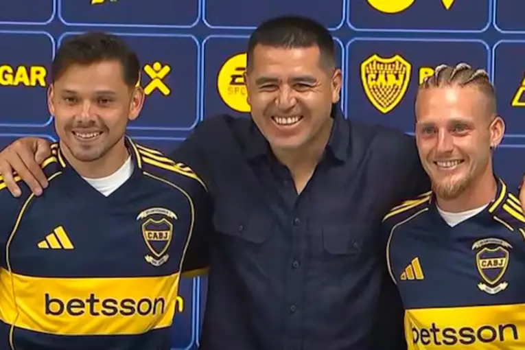 Boca presentó a Santiago Ascacíbar y Ángel Romero como los nuevos refuerzos