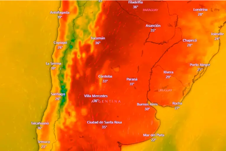 Ola de calor persistente y sequía en Argentina: qué pasará con el "muro atmosférico" en febrero