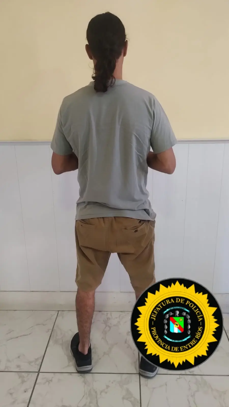 Detenido en Concepci&oacute;n del Uruguay (foto Polic&iacute;a de Entre R&iacute;os)