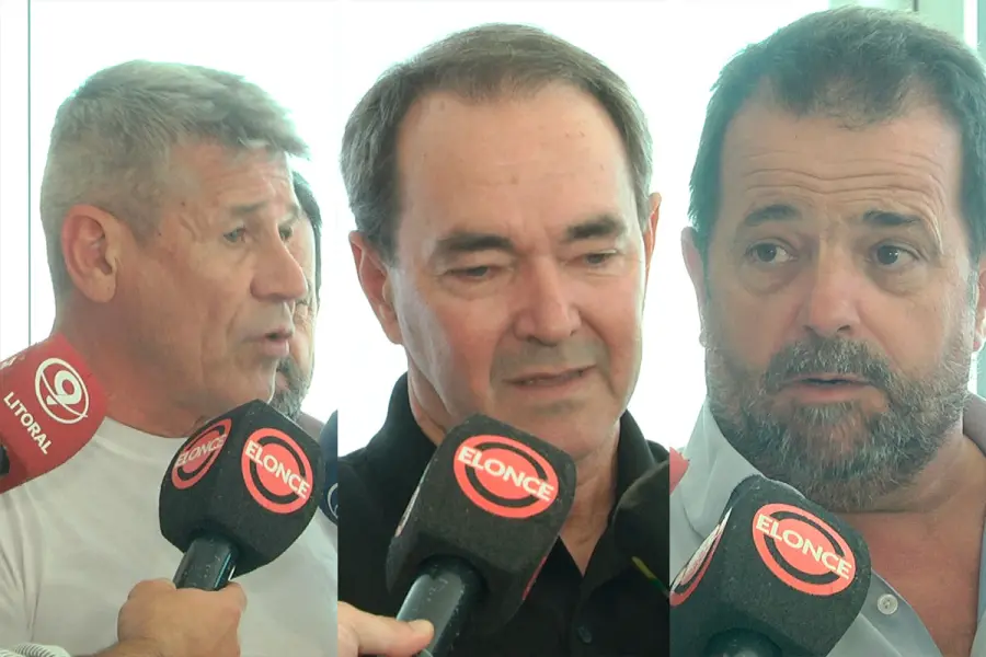 Jorge Satto, "Gur&iacute;" Mart&iacute;nez y Sergio Kneeteman. Foto: Elonce.