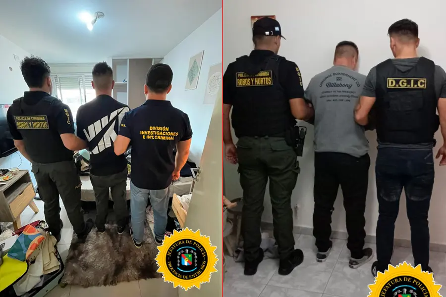 Robo millonario con inhibidor de alarmas (foto Polic&iacute;a de Entre R&iacute;os)