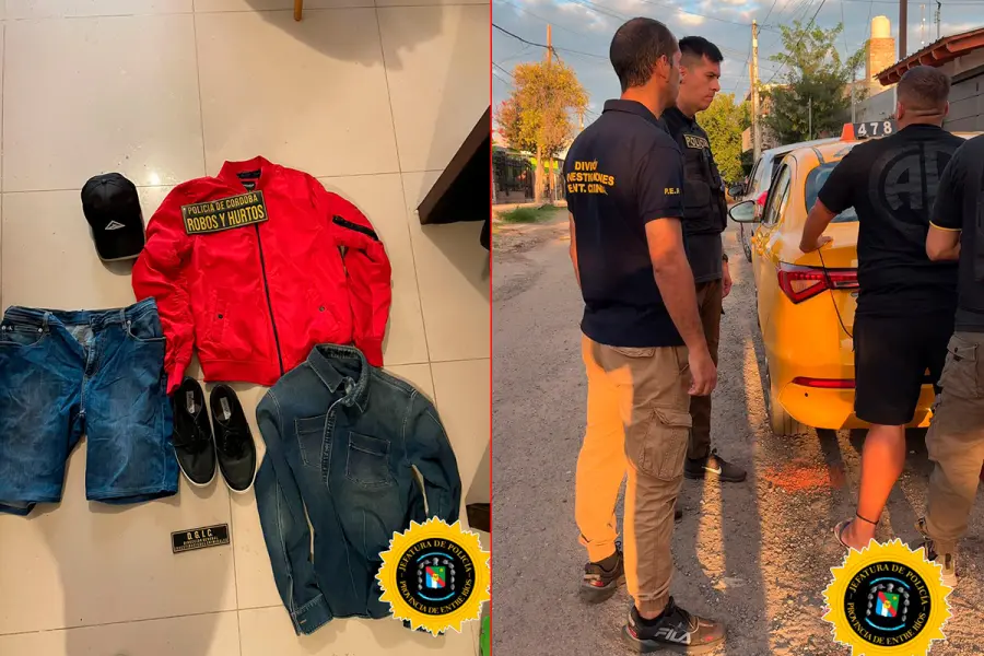 Robo millonario con inhibidor de alarmas (foto Polic&iacute;a de Entre R&iacute;os)