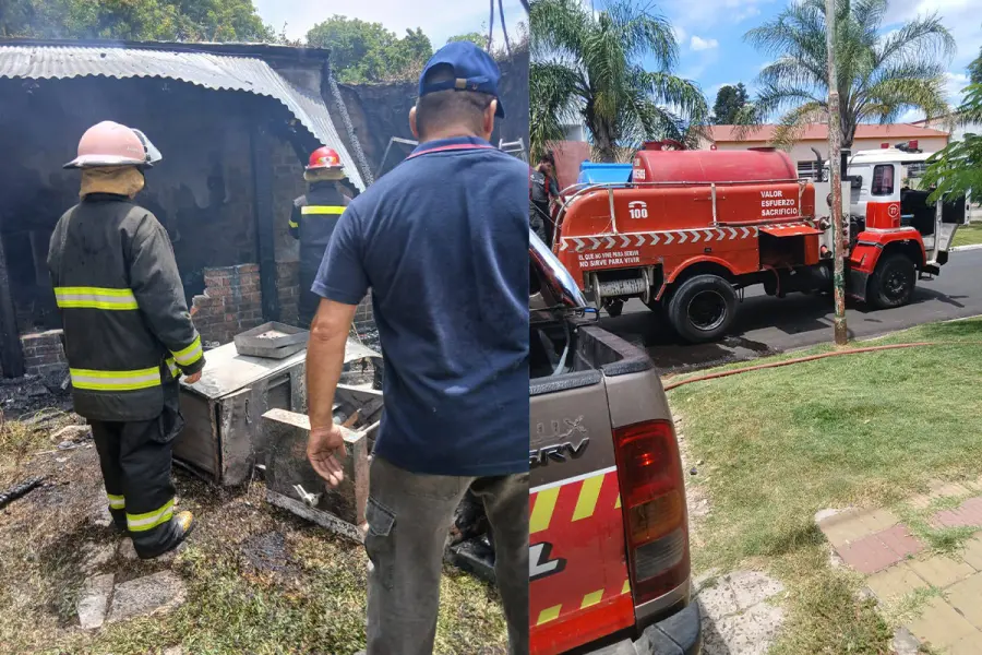 Incendio en Santa Elena. Foto: Javier Gerardo Schnitman.