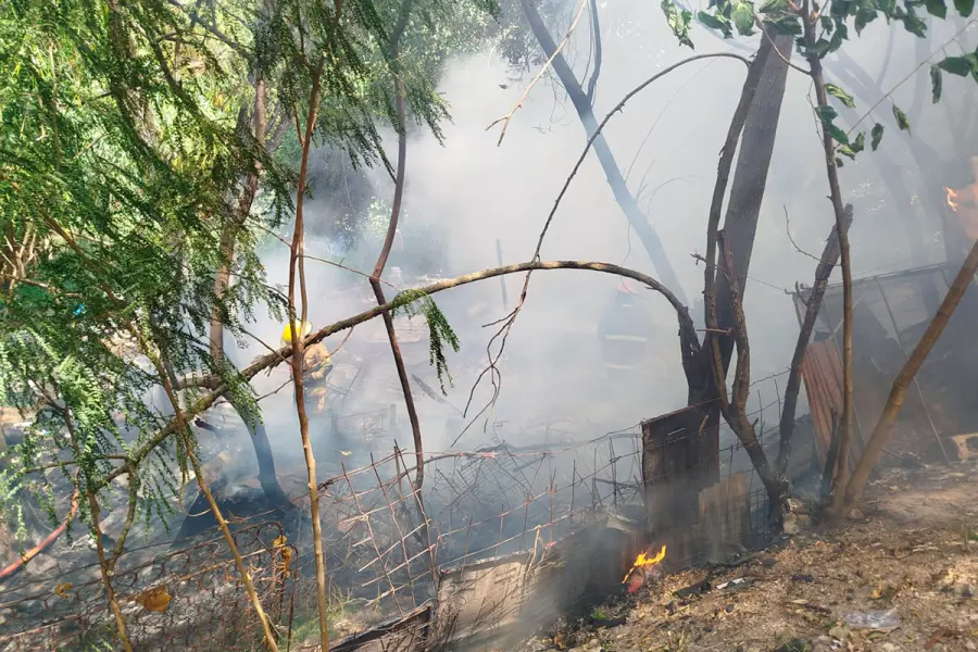 Incendio en Paran&aacute;. Foto: Protecci&oacute;n Civil.