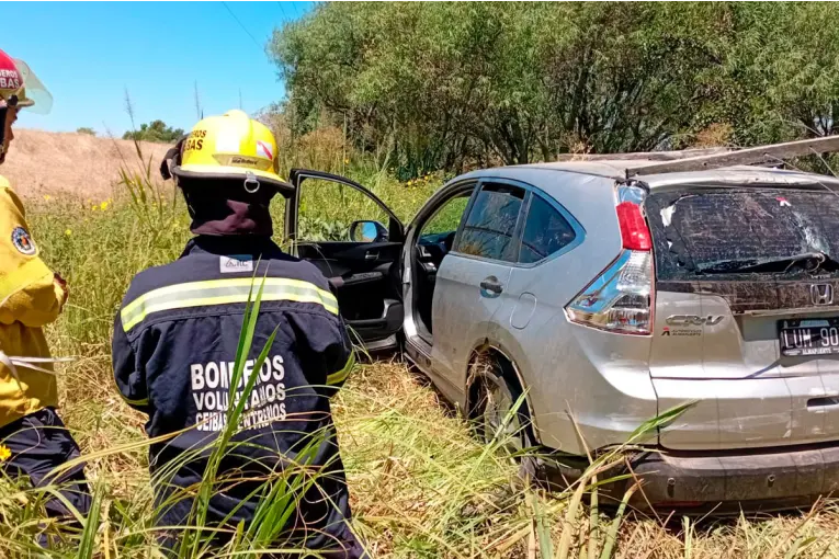 Accidente en la Autovía N12: un hombre resultó lesionado tras perder el control y salir de la ruta