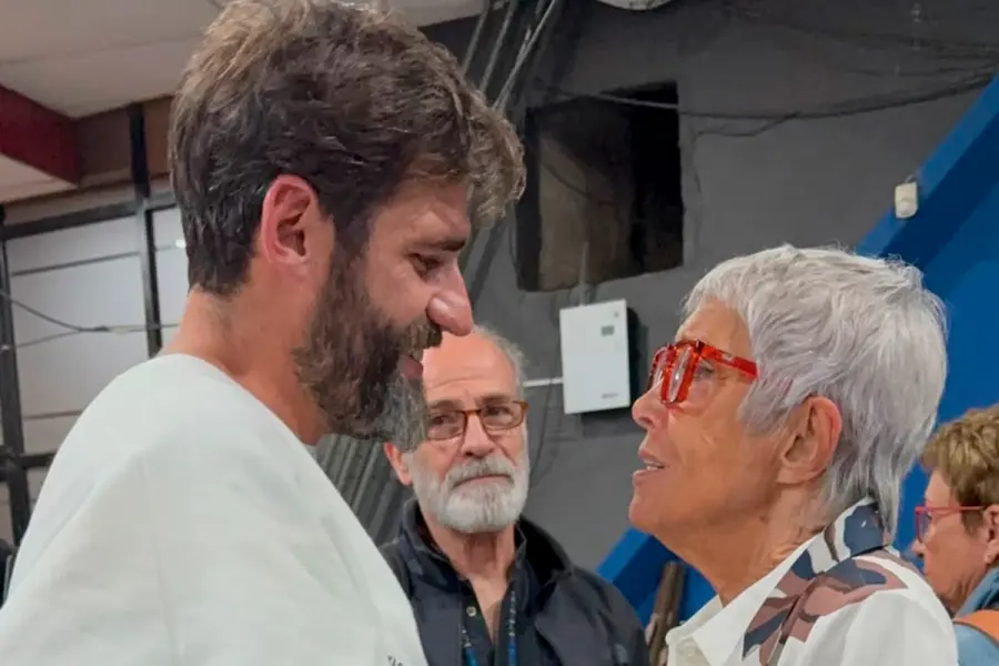 Juan Manuel Bilat comparti&oacute; un momento con Teresa Parodi.