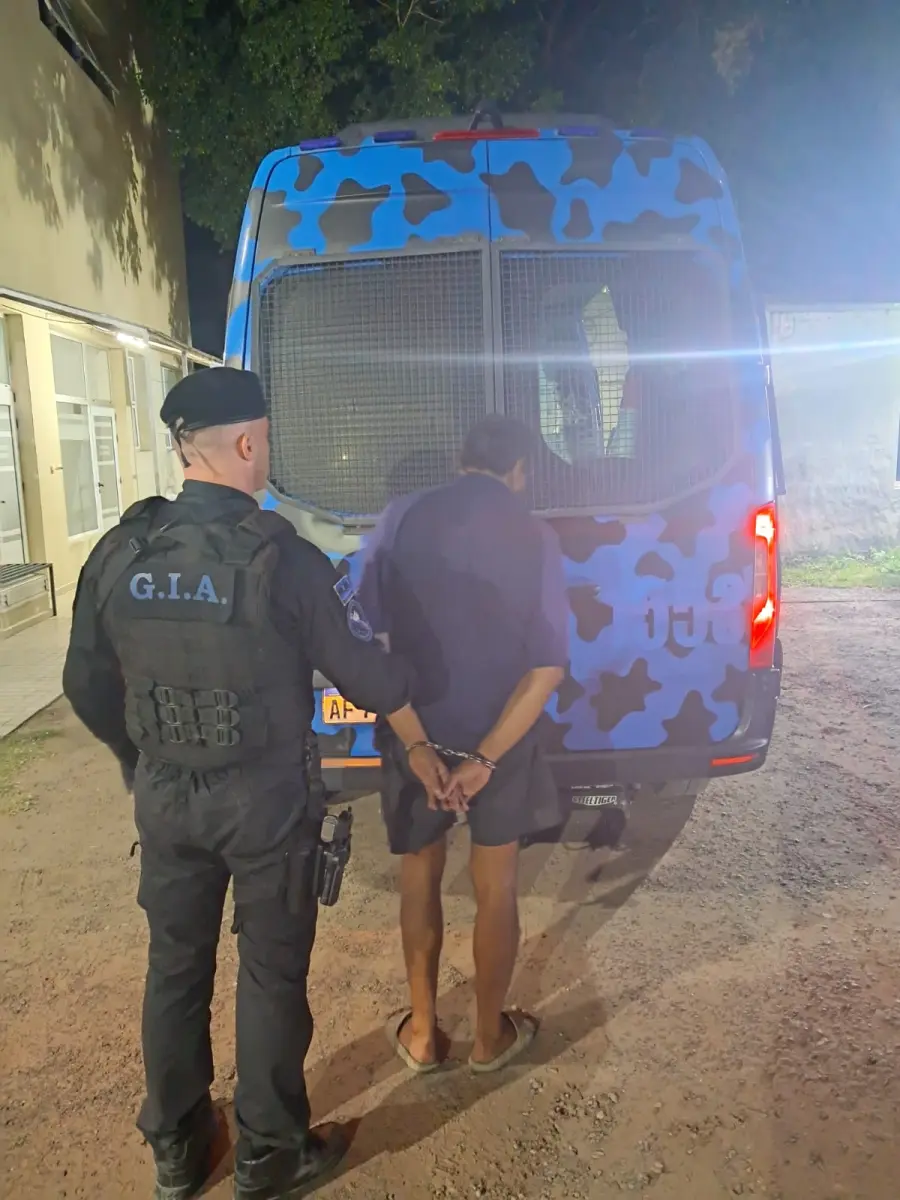 Detenido en Paran&aacute; (foto Polic&iacute;a de Entre R&iacute;os)