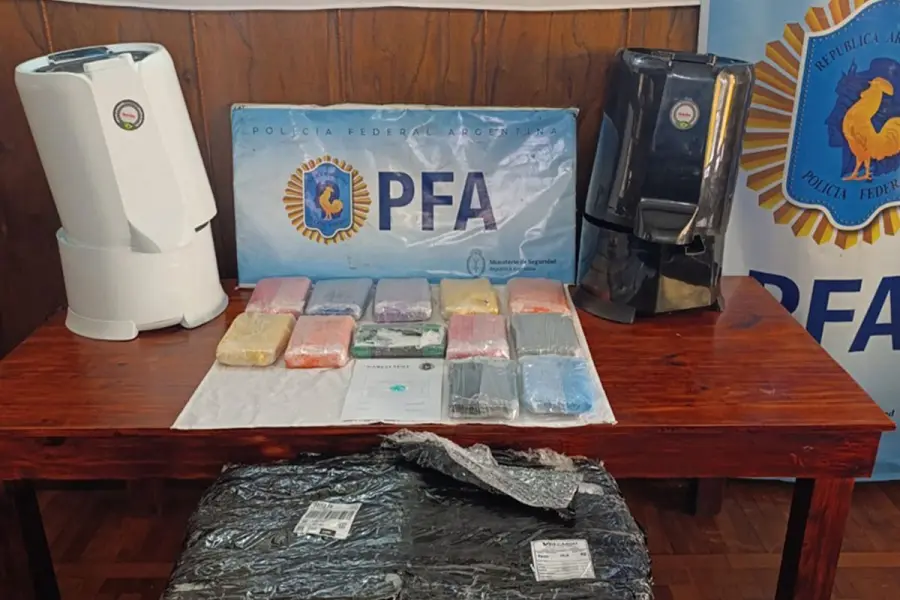 Droga secuestrada en Santa Fe.