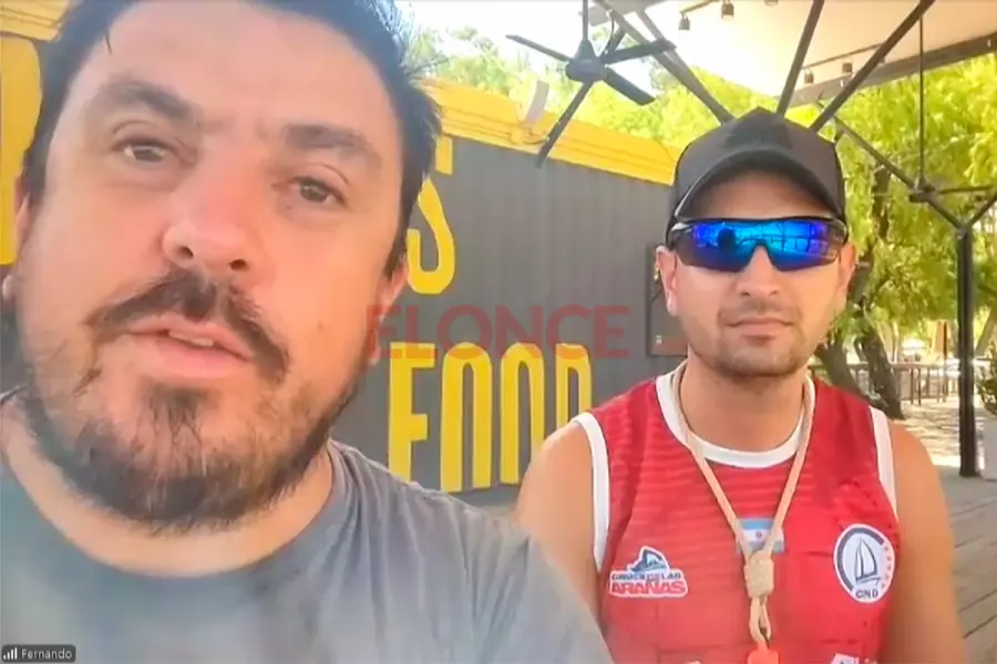 Fernando Arredondo e Isa&iacute;as Trosman, de Parador Viejo Balneario (foto Elonce)