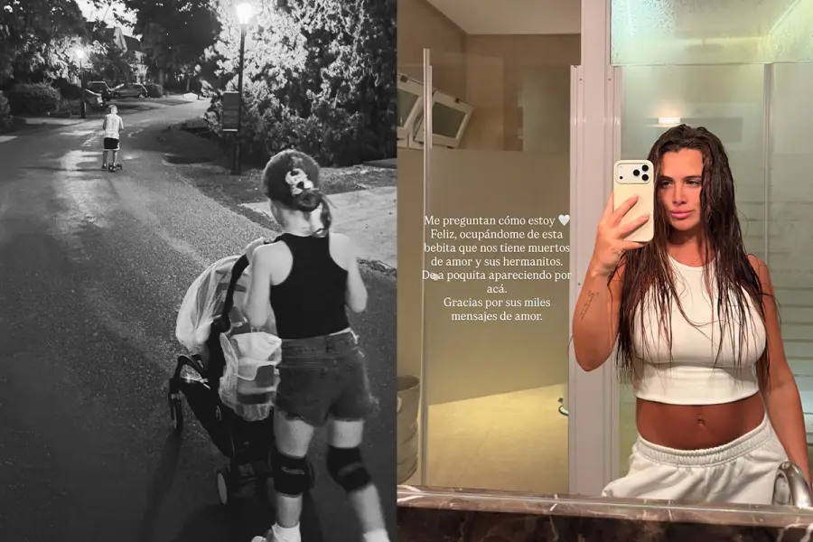 Cami Homs comparti&oacute; las primeras im&aacute;genes tras ser mam&aacute;. Foto: Instagram.