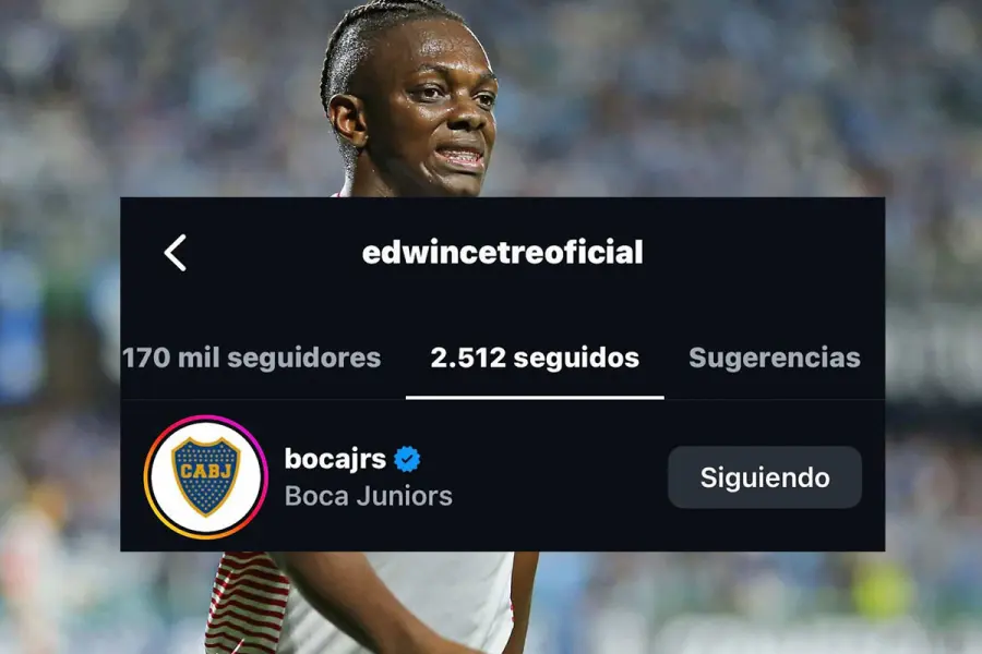 Cetr&eacute; sigui&oacute; a Boca en Instagram.