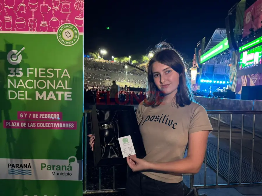 Ana Brugo, la ganadora del viaje a Brasil y de un equipo de mate