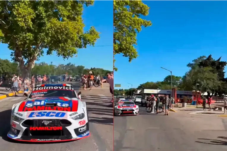 El TC presente en los Carnavales de Gualeguaychú con el auto del paranaense Werner