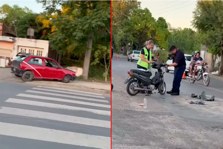 Accidente de tránsito en Avenida Larramendi dejó dos jóvenes hospitalizados
