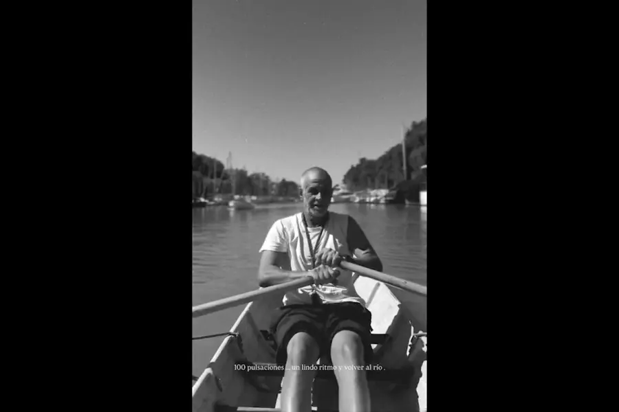 Christian Petersen volvi&oacute; a remar (foto captura de video)