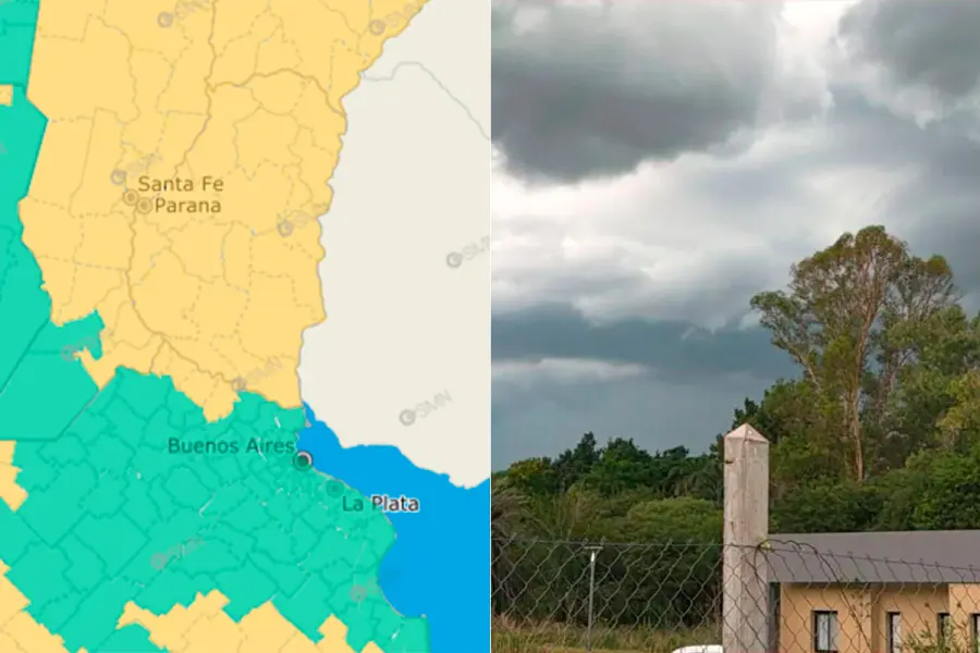 Alerta por tormentas para el mi&eacute;rcoles