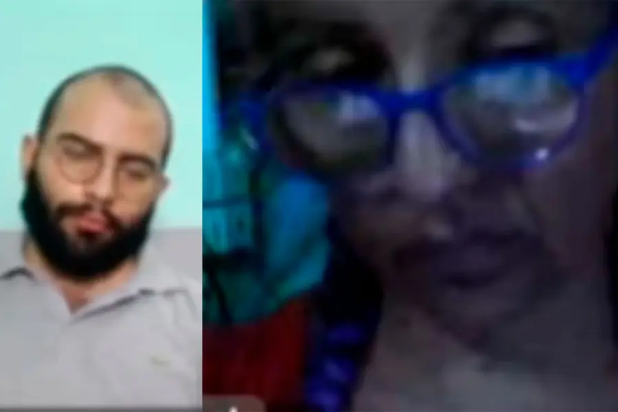 C&eacute;sar Sena y Marcela Acu&ntilde;a asistieron virtualmente a la audiencia.