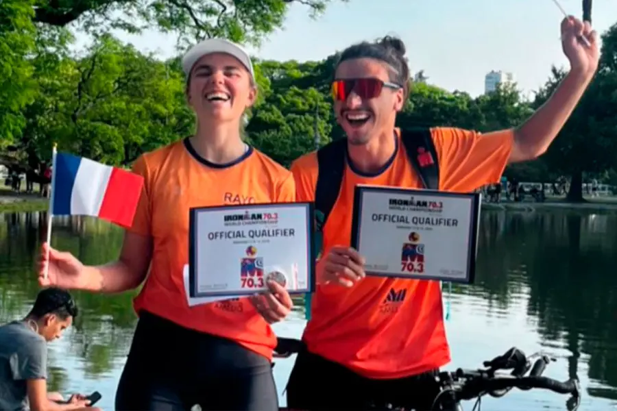 Triatletas de La Paz. Foto: Instagram.