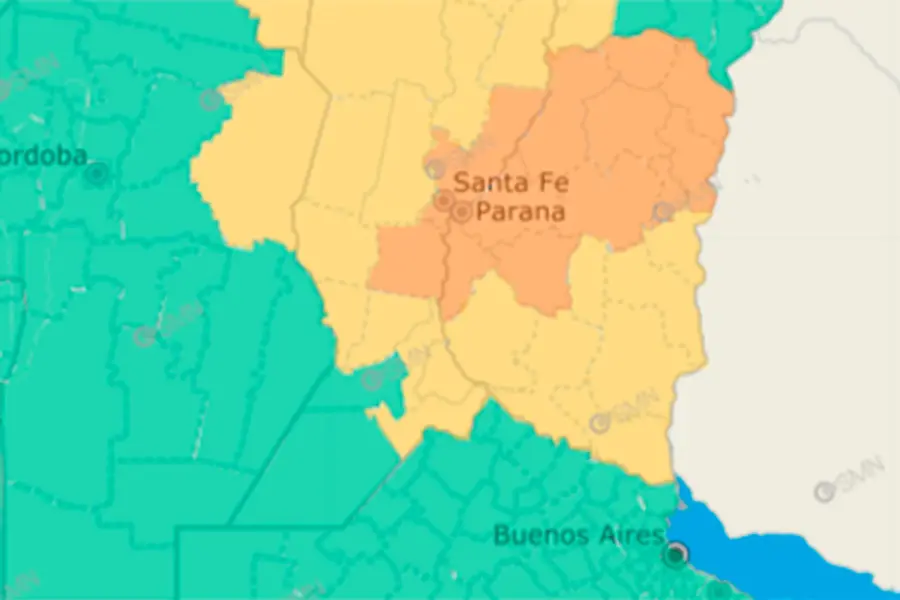 Alerta por tormentas