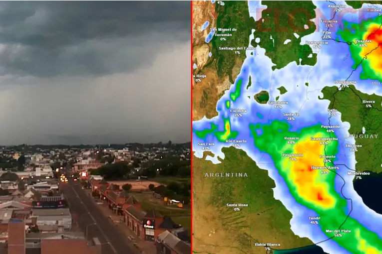 Alerta amarilla por tormentas fuertes: avecinan 48 horas "críticas" en Entre Ríos y ocho provincias