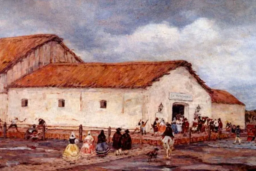 El antiguo teatro La Rancher&iacute;a alberg&oacute; a los festejos del Carnaval durante el Virreinato del R&iacute;o de la Plata.
