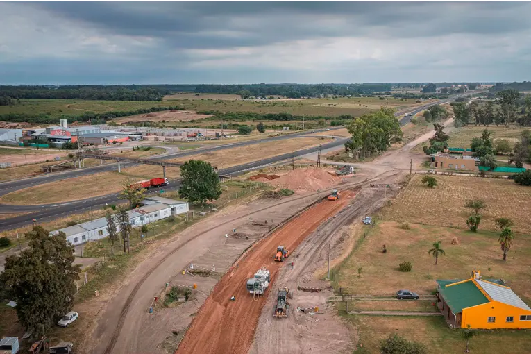 Avanza la obra del acceso norte a Concepción del Uruguay desde la Autovía 14