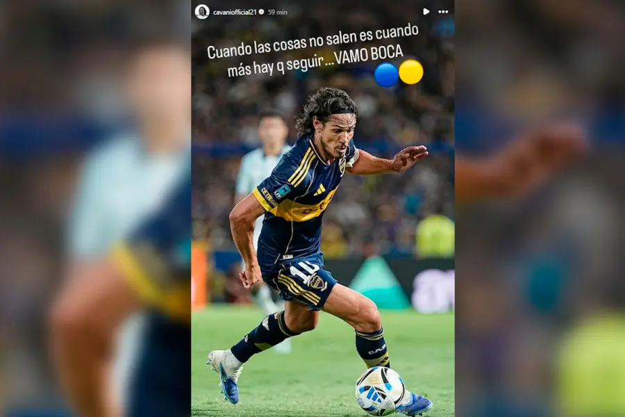 Edison Cavani. Foto: Instagram.