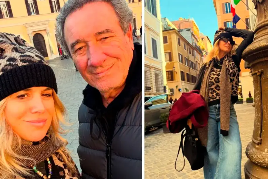 Las rom&aacute;nticas vacaciones de Flavia Palmiero y Luis Scalella