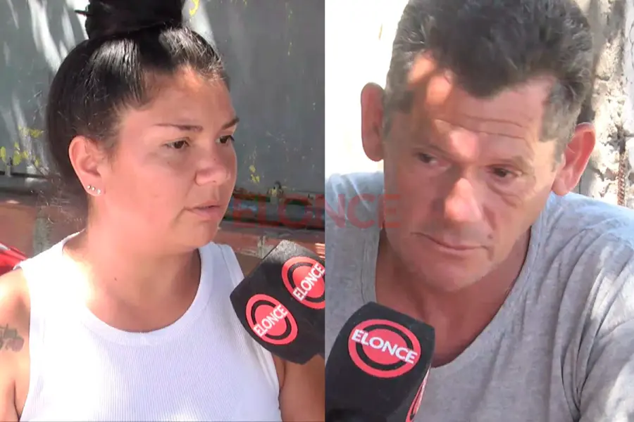 Juan, hermano de Patricia, y Jesica, t&iacute;a de Kiara. Foto: Elonce.