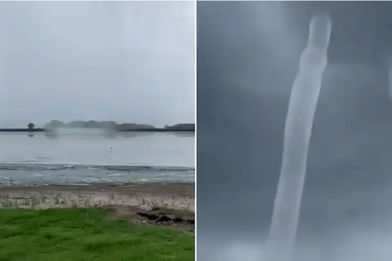 Video: tromba marina sorprendió a los habitantes del sur de Santa Fe