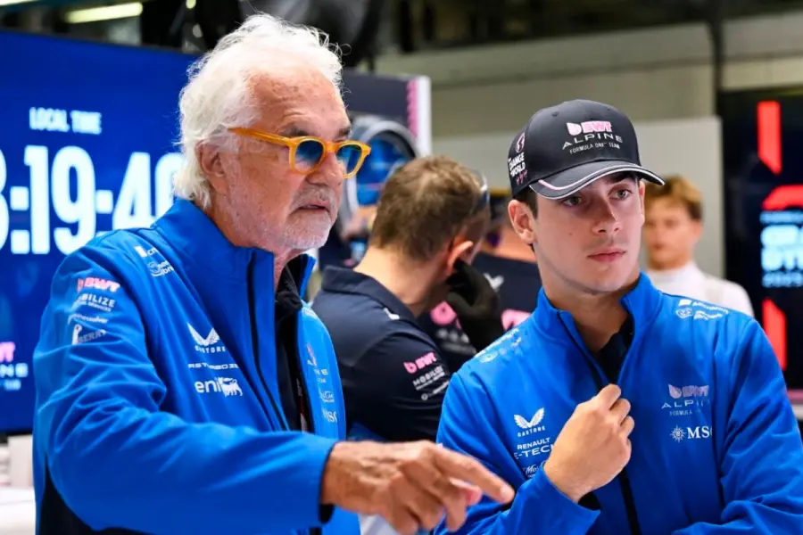 Colapinto y Briatore.