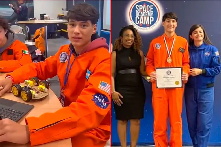Estudiante secundario entrerriano fue premiado por la NASA con innovador proyecto espacial