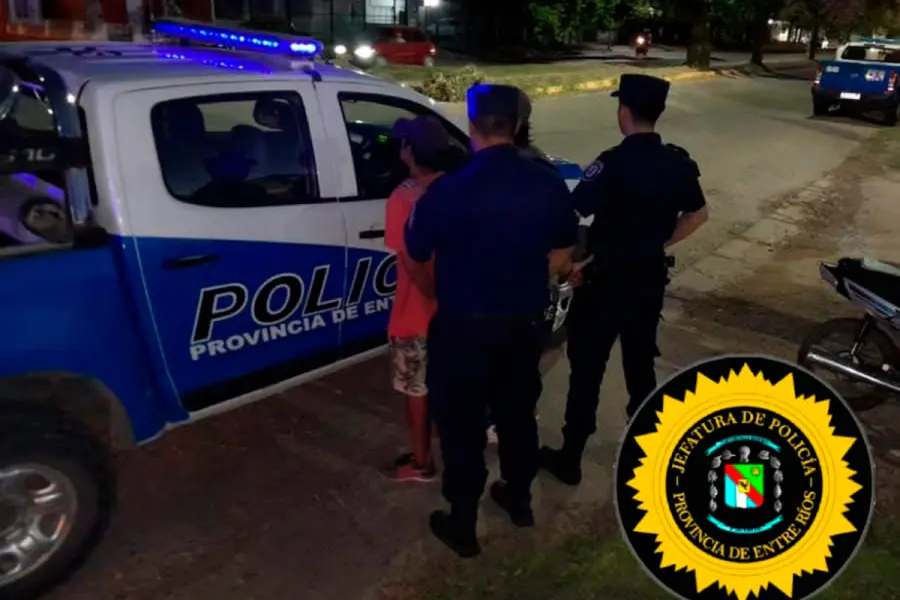 Detenidos en Concepci&oacute;n del Uruguay (foto Polic&iacute;a de Entre R&iacute;os)