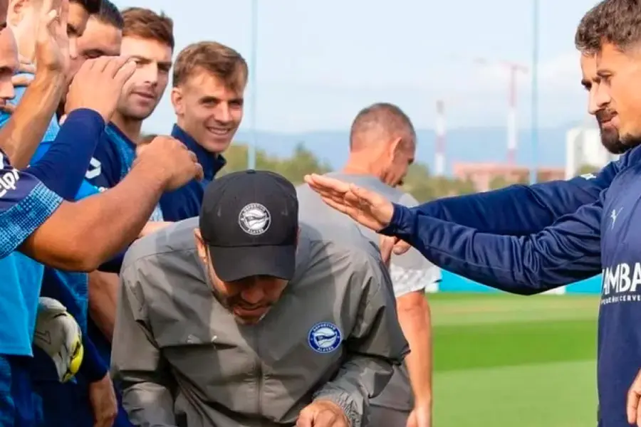 Coudet se despidi&oacute; del elenco espa&ntilde;ol. Foto: TyC Sports.