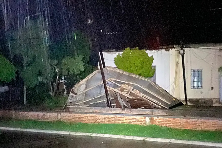 Las localidades de Chaj&aacute;n, Coronel Moldes, Sampacho y Las Higueras se encuentran entre las m&aacute;s afectadas por el temporal (foto Telediario)