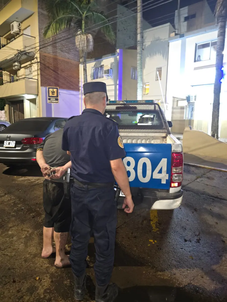 Detenido en Paran&aacute; (foto Polic&iacute;a de Entre R&iacute;os)